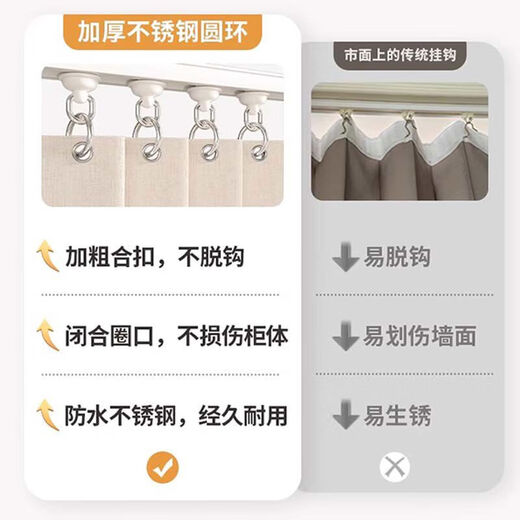 Miaopule Balcony Washing Machine Sunscreen Curtain Dustproof Insulated Sunshade Curtain Blackout Sunscreen Cover Waterproof Punch-free Cabinet Curtain Non-magnetic model lightproof and waterproof off-white comes with slide rail + hanging ring + leather strap. Instructions for purchase: Subtract 2 cm from the height to get the actual shielding height.