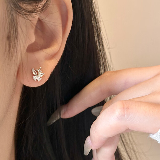 Catiro Manmandieyu earrings 999 silver earrings design sense birthday gift for girlfriend Manmandieyu earrings / 999 silver / ghostwriting greeting card