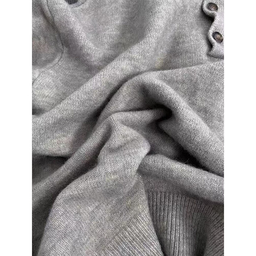 7 excellent products Sweater Men's Autumn and Winter New American Henry Collar Heavy Bottoming Sweater Loose Jacket Top Men SBXS-D067 Khaki M