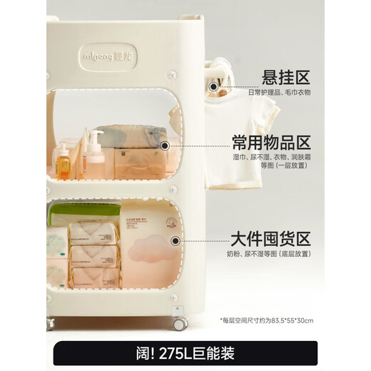 Hospital baby changing table baby touching feeding nursing table diaper changing removable newborn bathing crib Ankuo changing table + silicone pad