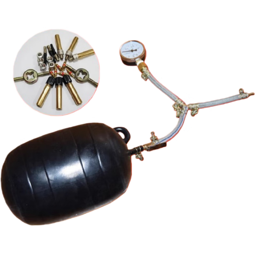 Qidi three-layer reinforced water-blocking airbag, blocking airbag, water-blocking test airbag, water-stop rubber airbag, municipal sewage and rainwater pipe DN800 three-layer reinforced type, free accessories + 5m air pipe