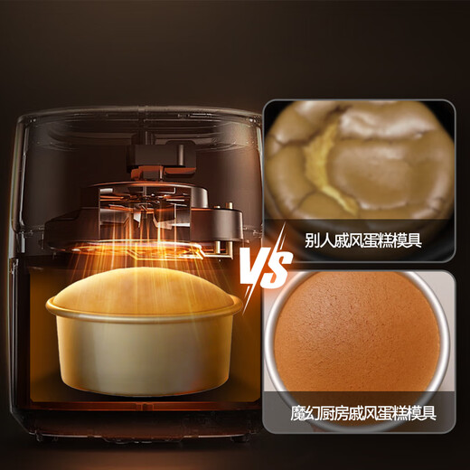 Magic Kitchen Cake Mold 6-inch Chiffon Sponge Anode Live Bottom Household Baking Goods Cheese Mold Abrasive Baking Mousse 6-inch Live Bottom Free Scraper + Demolding Knife