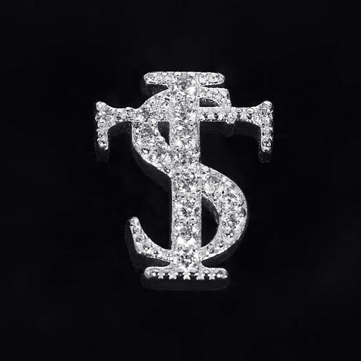 Junmin STK SmallTownKid full diamond earrings earrings jewelry decorations American retro street trend silver pair with box