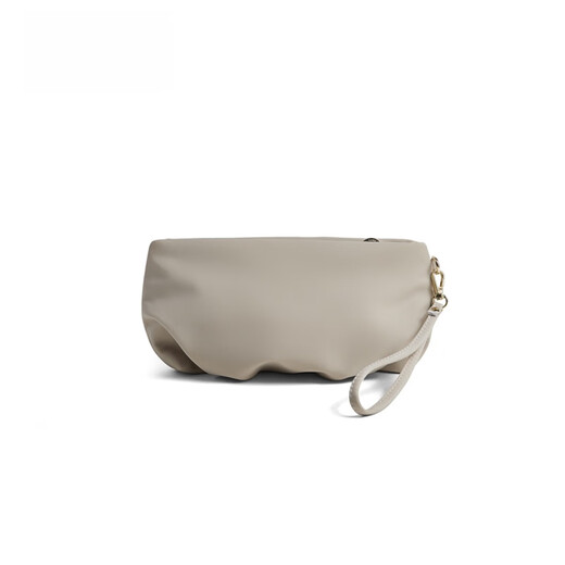 Leif Clutch Women's Casual Simple Lightweight Cloud Bag Temperament Women's Hand Bag Coin Purse Milk Tea Apricot-can hold iPhone14