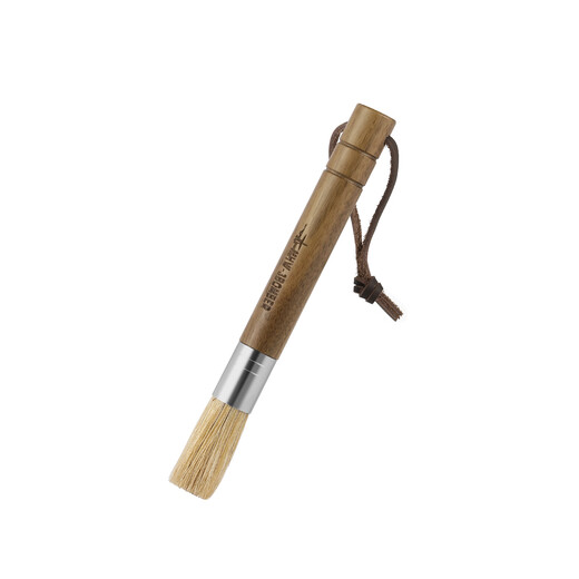 MHW-3BOMBER bomber coffee bar solid wood brush bristle brush grinder residue cleaning brush hanging design solid wood brush-walnut