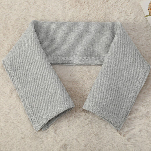Fat Donglai's same style down jacket collar protector collar anti-dirty artifact accessories threaded full-cover cotton coat collar protector bag gray no buttonhole thread bag collar with + thread length 54*width 16