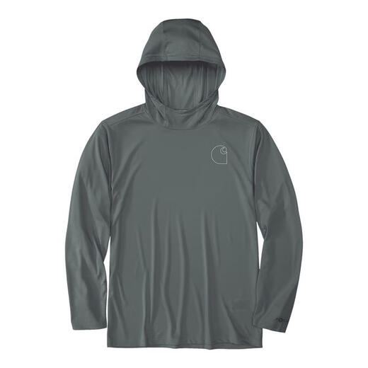 Carhartt Carhartt 2025 new men's sweatshirt anti-sweat quick-drying long-sleeved sun protection work T-shirt casual fashion pullover men's top STEEL One Size | REGULAR