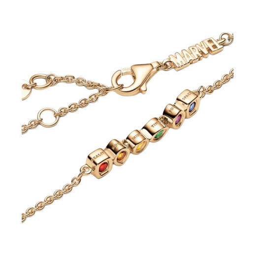 PANDORA Pandora multi-color design 14K gold-plated bracelet women's gold gold F brand original box