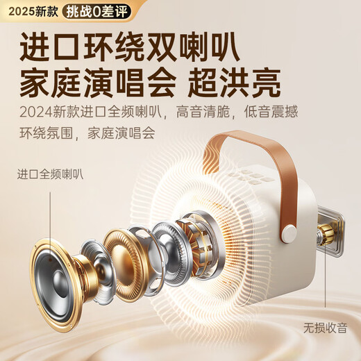 Jinyun karaoke microphone speaker all-in-one home ktv set microphone audio home karaoke all-in-one machine with sound card karaoke TV bluetooth audio singing artifact gift K26