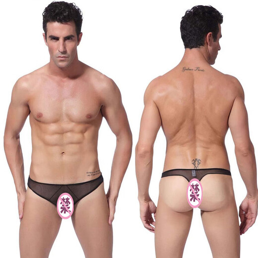 Passionate mesh men's thong ultra-thin sexy U-convex design macho sexy underwear T-pants 2011 red one size fits all