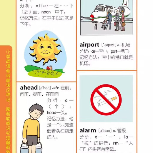 So sollten englische Wörter aus der Grundschule auswendig gelernt werden. Die Bildassoziationsgedächtnismethode verwendet Bücher zur Analyse der linken und rechten Gehirnhälfte sowie zum Denken und Lernen.