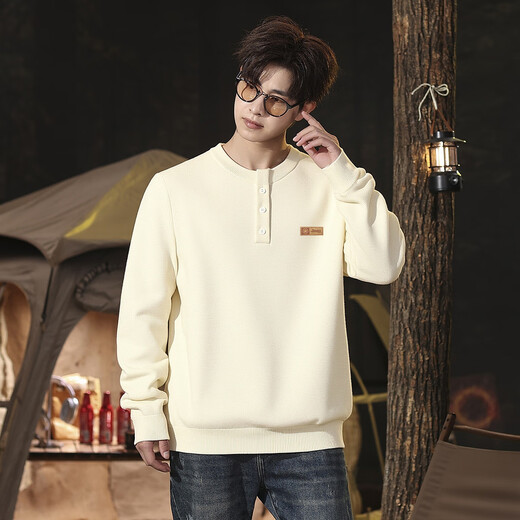 Jeep (JEEP) American retro Henry collar sweater for men 20 autumn long-sleeved knitted bottoming shirt men's sweater jacket for men Xiaobai Xing M