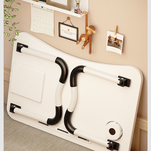 Movable folding office and family table Excellent White 6040 + Tablet Desktop Anti-Slip Legs