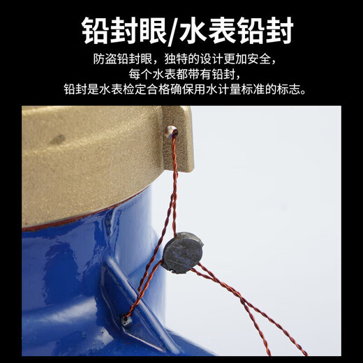 Steel pre-made digital water meter rotor type tap water meter horizontal iron with iron connection DN15 (4 points)