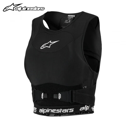LOSEFU a-star women's motorcycle armor sleeveless chest armor vest soft armor anti-fall breathable motorcycle clothing cycling clothing black and white S