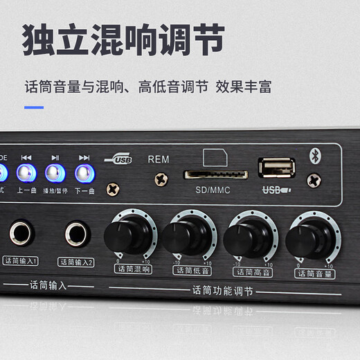 索爱（soaiy）CK-M38 款套装家庭影院ktv唱歌全套设备 专业功放机低音炮 家用商用会议设备蓝牙音箱WK19