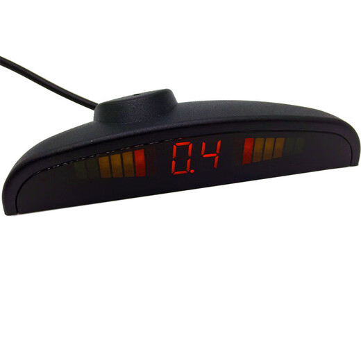 Car Radar 12V Reversing Radar Buzzer Small Crescent LED Display Live Voice Accurate Range Radar CS Big Red