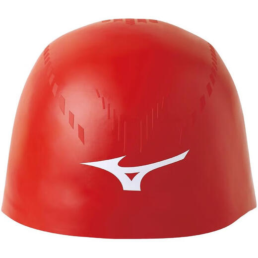Mizuno (MIZUNO) men's and women's swimming caps low resistance design 3D three-dimensional shape ear-covering design Red FF