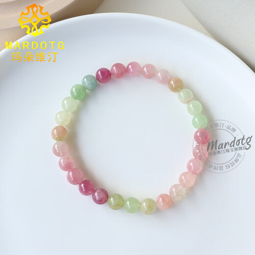 MARDOTG Tourmaline Bracelet Macaron Candy Color Crystal Bracelet Women 8