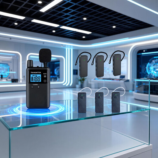 Landscape interpreter one-to-many set, main and deputy lecturer, government and enterprise reception, enterprise exhibition hall, scenic spot wireless interpreter, S721 model, 1 lecture, 50 people can listen