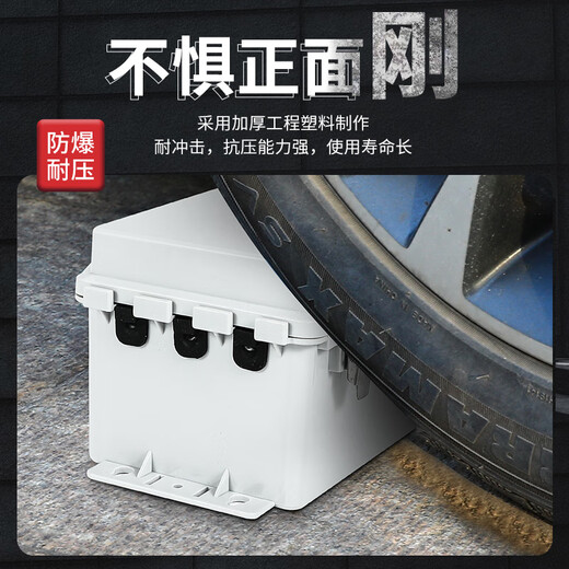 Ouyin lockable plug-in waterproof box rain-proof outdoor open-air battery car charging pile box anti-theft mobile plug 400*300*170 transparent
