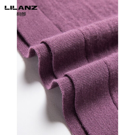 Lilang worsted wool short-sleeved T-shirt men's round neck summer thin cool high count super fine solid color half-sleeved woolen sweater gray green thin 4XL (190)