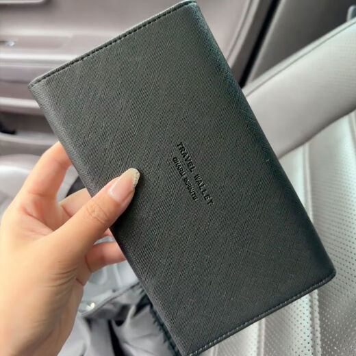 Shantou Lincun Passport Bag 2025 New RFID Multifunctional Ticket Document Bag Men's and Women's Overseas Wallet Travel Passport Holder Dark Blue