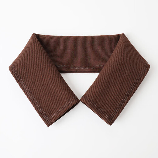 Down jacket collar protector, anti-dirty cotton threaded collar protector, knitted collar, men's and women's cotton coat purchasing agent, brown fine threaded collar