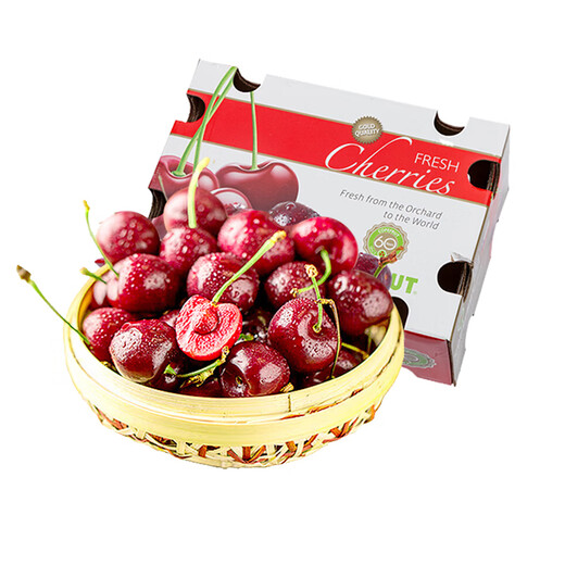 Fun to try Chilean cherries 2J grade fruit diameter about 28-30mm 5Jin Jin equals 0.5kg gift box fruit gift box