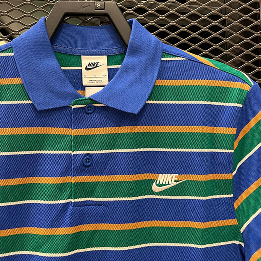 Nike (NIKE) short-sleeved men's summer new fitness training sportswear fashion lapel POLO shirt breathable casual T-shirt FN3897-480 M