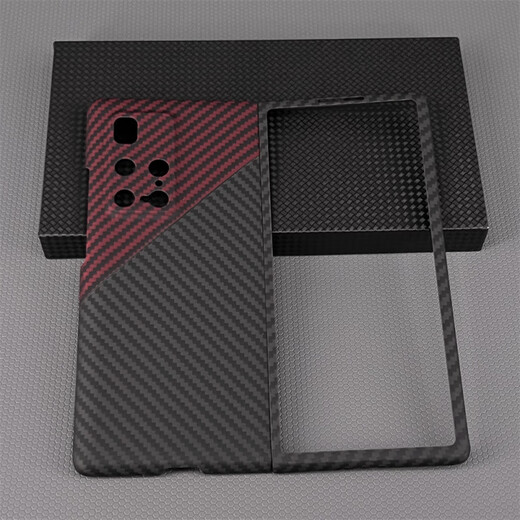 Huawei (HUAWEI) original quality suitable for Huawei mobile phone case x2 folding screen thin Kevlar aramid carbon fiber protective cover mx fine hole matte black/single back cover 1500D Huawei Mate