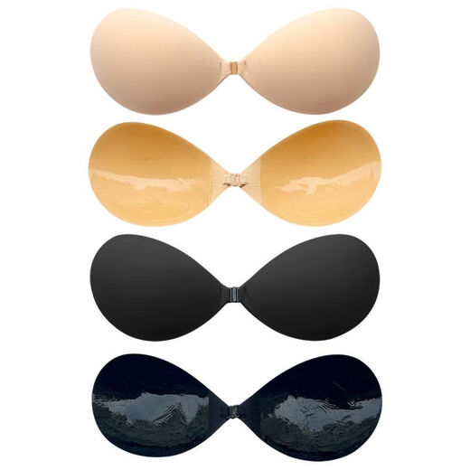 Miss Grape Bra Cloud Cotton Breast Patch Gather Small Breasts Show Bigger Silicone Latex Paste Women Hand Brushed Glue Mesh Breathable Black A