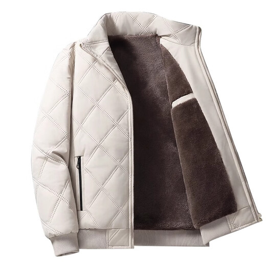 品计 PIENGTNY杭州意法风衣男2025秋冬新款男款加绒加厚冬季外套男立领防风夹克 卡其色 M 体重95至105斤