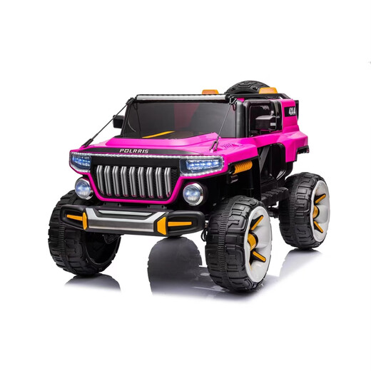 Weibet children's electric car four-wheel drive off-road vehicle double baby drift car remote control car can seat adults. The double version comes standard with pink/12v10 large electric/four-wheel drive 390 motor