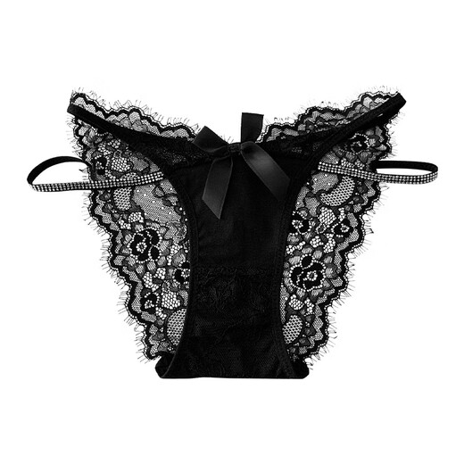 Universal Twilight Love Low Waist Lace Panties Sexy Briefs Pure Cotton Breathable Design Purple M