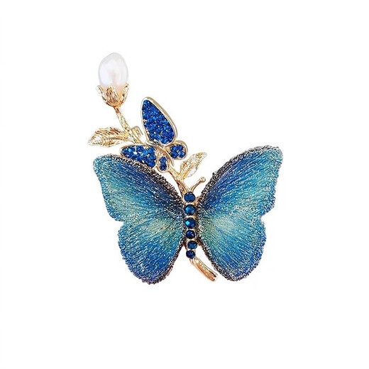 Xiaomi Star Brand Withdrawal Discount Outlet Embroidered Butterfly Brooch Accessories for Women None