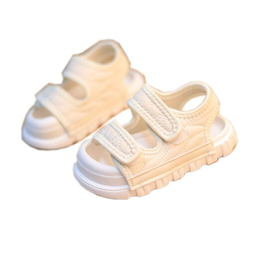 Baby boy sandals 1-2-3-4-5-8 years old non-slip soft bottom summer baby toe-cap beach shoes girls sports sandals 9 black 21 _inner length 13.0cm