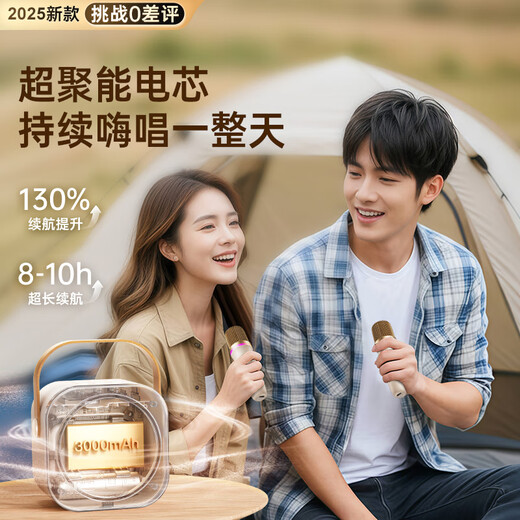 Jinyun karaoke microphone speaker all-in-one home ktv set microphone audio home karaoke all-in-one machine with sound card karaoke TV bluetooth audio singing artifact gift K26