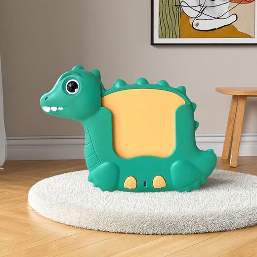 Shantou Lincun Machine d'apprentissage de jouets pour enfants Lumières bilingues Machine de reconnaissance de chansons pour enfants Machine de lecture de cartes d'éducation précoce Dinosaure - 336 poèmes anciens + 510 contenus en chinois et anglais