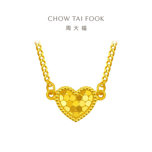Chow Tai Fook Love Fish Scale Gold Chain Золотое колье для женщин (плата за работу: 360 цена) EOF1342 45 см. Полное золото около 3,60 г