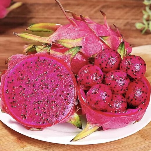 Shangchao Big Fruit Guangxi Jindu No. 1 Red Heart Pitaya Super Sweet Red Flesh Pitaya Fresh Fruit Big Fruit 6 Pack Single Fruit 400g+