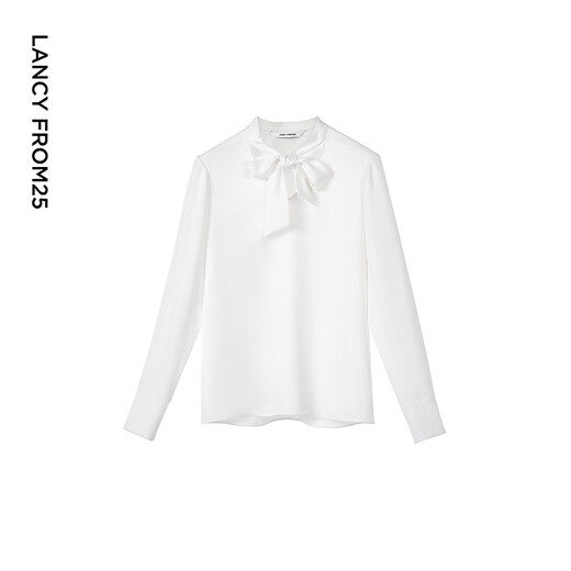 Langzi Langzi Basic Wardrobe Star Style Shirt Temperament Shirt Long Sleeve Top White 2. L