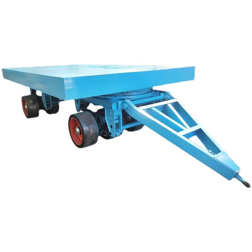 BEYZK factory large-tonnage trailer stacker traction flatbed cart storage four-wheel heavy-duty 10-ton turnover handling trailer traction flatbed truck size customization