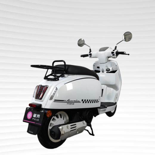 Boundary-breaking Kara commemorative high-end 2025 fuel scooter with front and rear disc brakes Glacier White ABS Supreme Edition