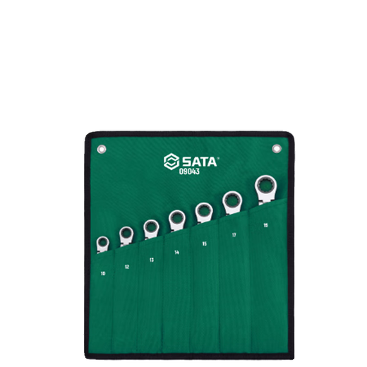 Shida Tools 09043 7-piece extended locking head quick wrench set