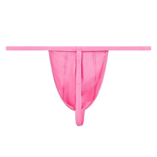 Thin strap men's thong low waist seamless breathable fitness running knitted underwear sexy t-pants for men light blue XL