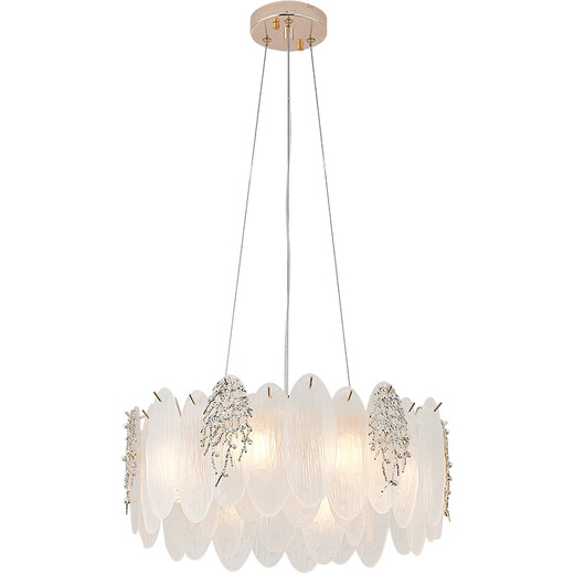 
Dina French living room chandeliers high-end luxury crystal lamp villa duplex building headlight bedroom dining light new 2025 P9887/50 full spectrum three-color light