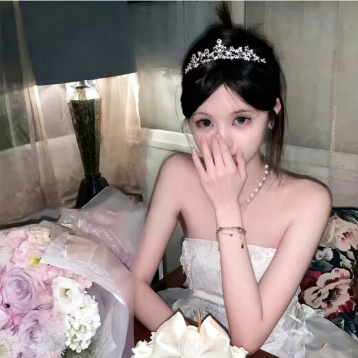 BBS Birthday Crown Bridal Hairband Photography Props 18 Years Old Adult Gift Princess Proposal Certificate Flowery Sparkling Diamond 14cm