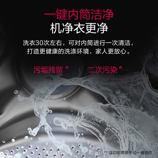 LG 9kg fully automatic drum washing machine, 475mm ultra-thin, intelligent direct drive variable frequency motor, first-class energy saving and energy efficiency, small dormitory home use for adding clothes midway, no drying, no steam, ultra-thin, single wash, 9kg | FCY90N2W