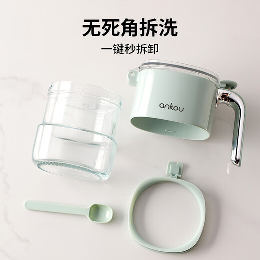 Ankou seasoning jar set combination seasoning box kitchen household salt shaker seasoning bottle seasoning bottle storage box sugar jar light sand yellow + warm white gray + light gray green free stickers